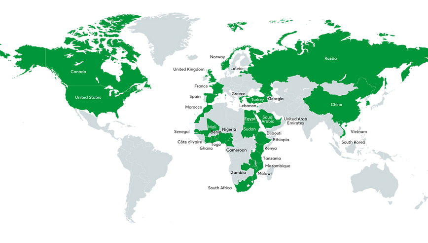 AFRIQOM Clients around the world