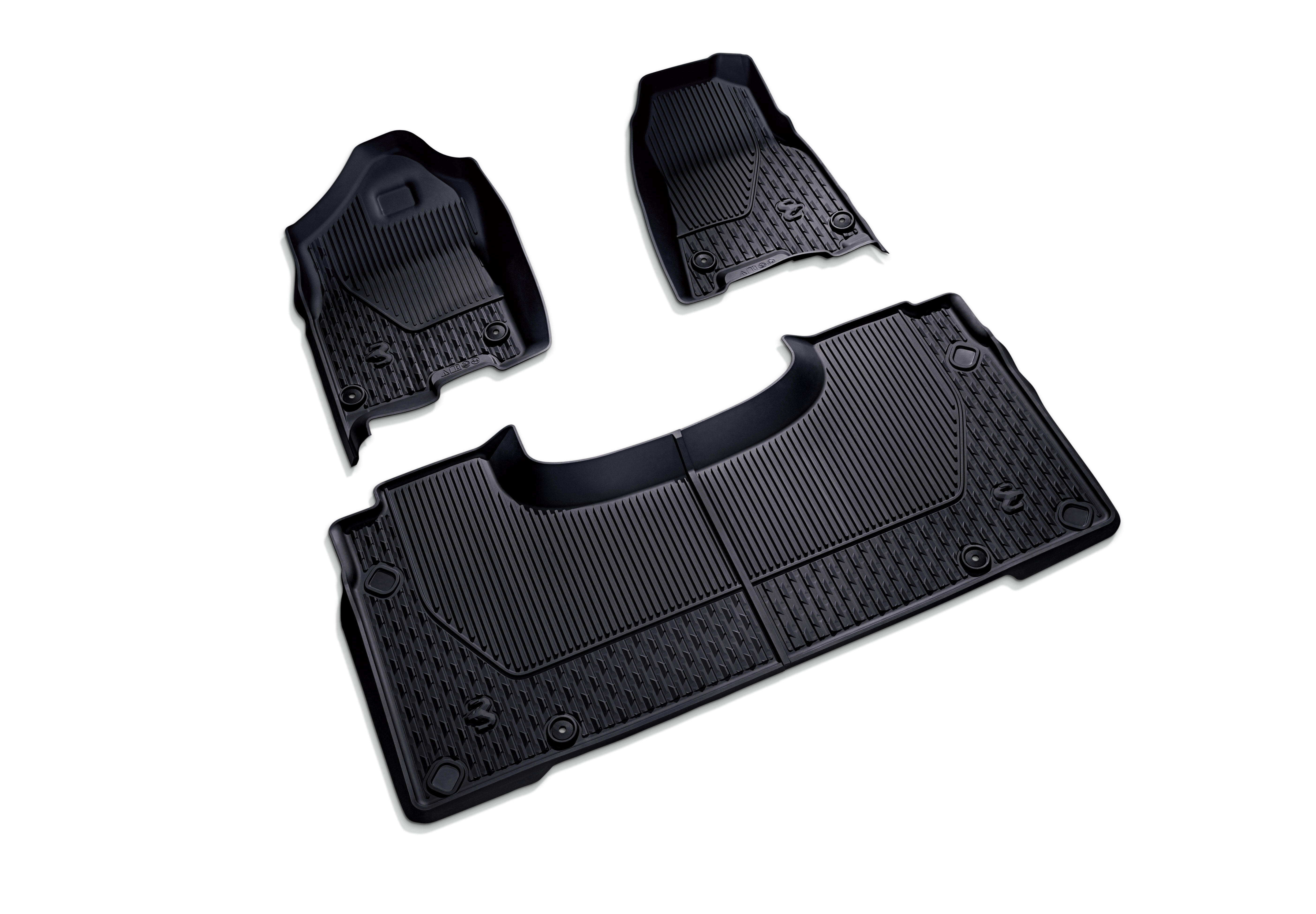 BLACK CREW CAB ALL-WEATHER FLOOR MATS