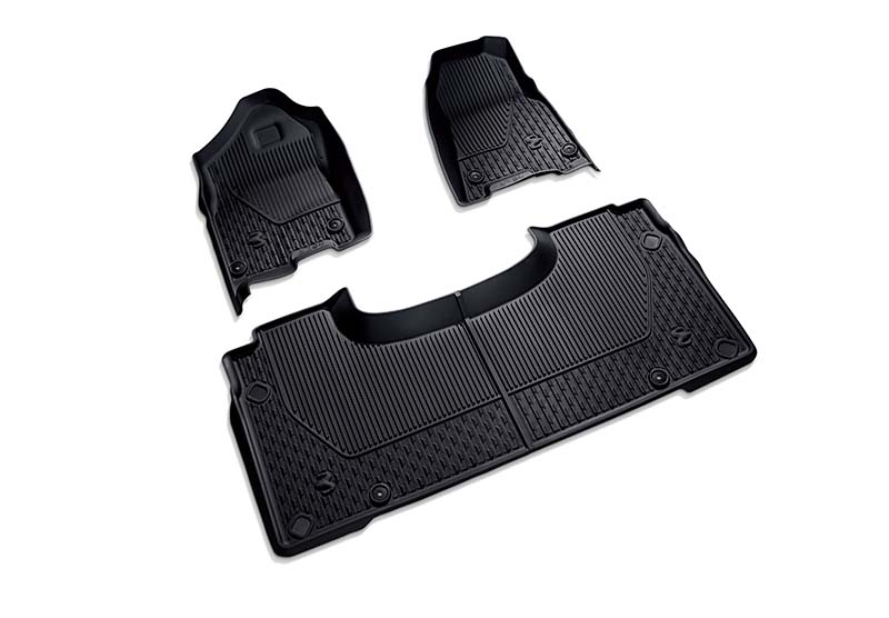 BLACK CREW CAB ALL-WEATHER FLOOR MATS