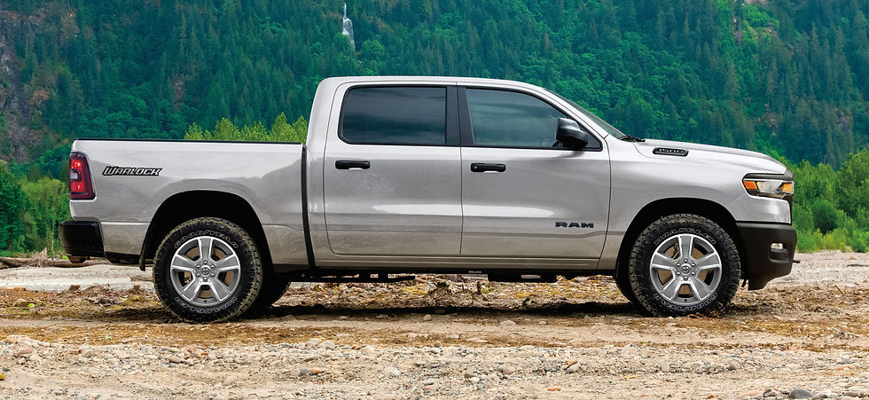 ram 1500 with 20-inch satin carbon wheel