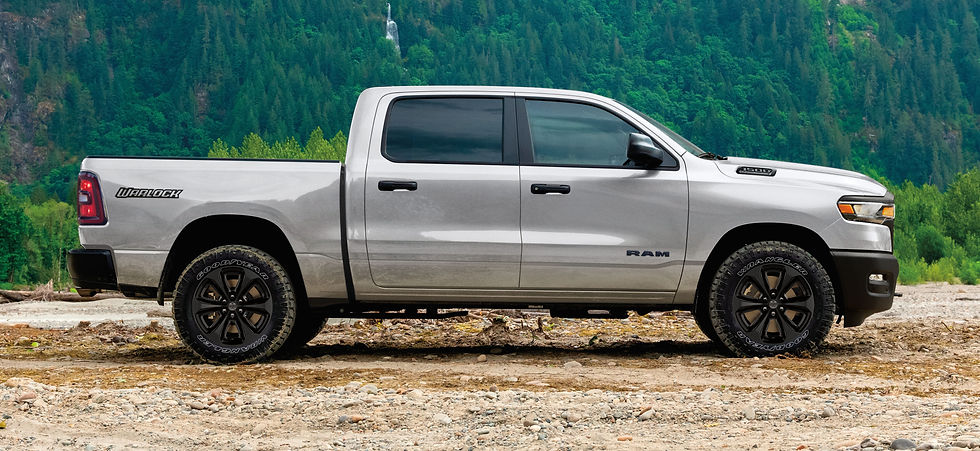 ram 1500 with 20-inch black onyx wheels