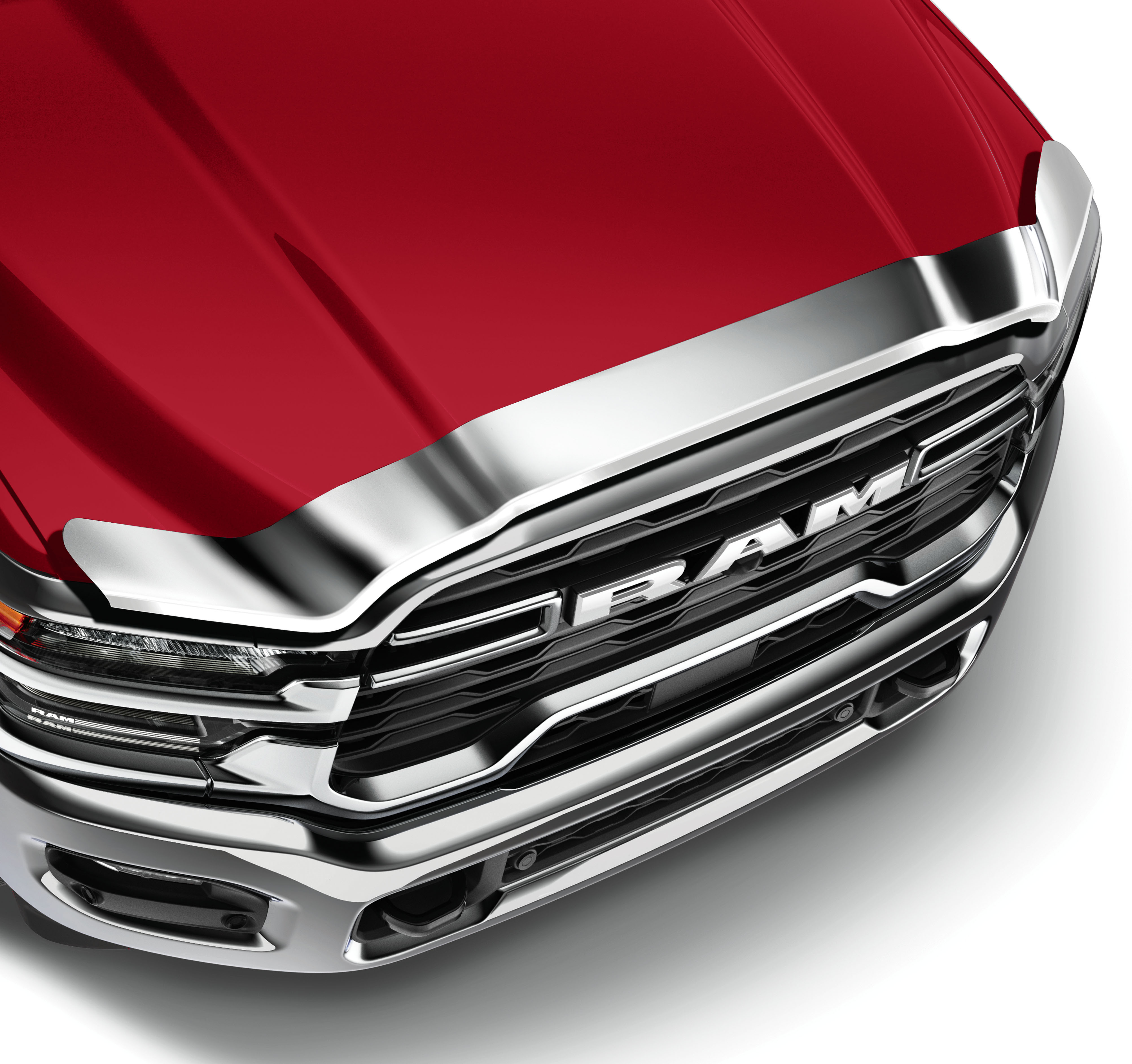 chrome front air deflector