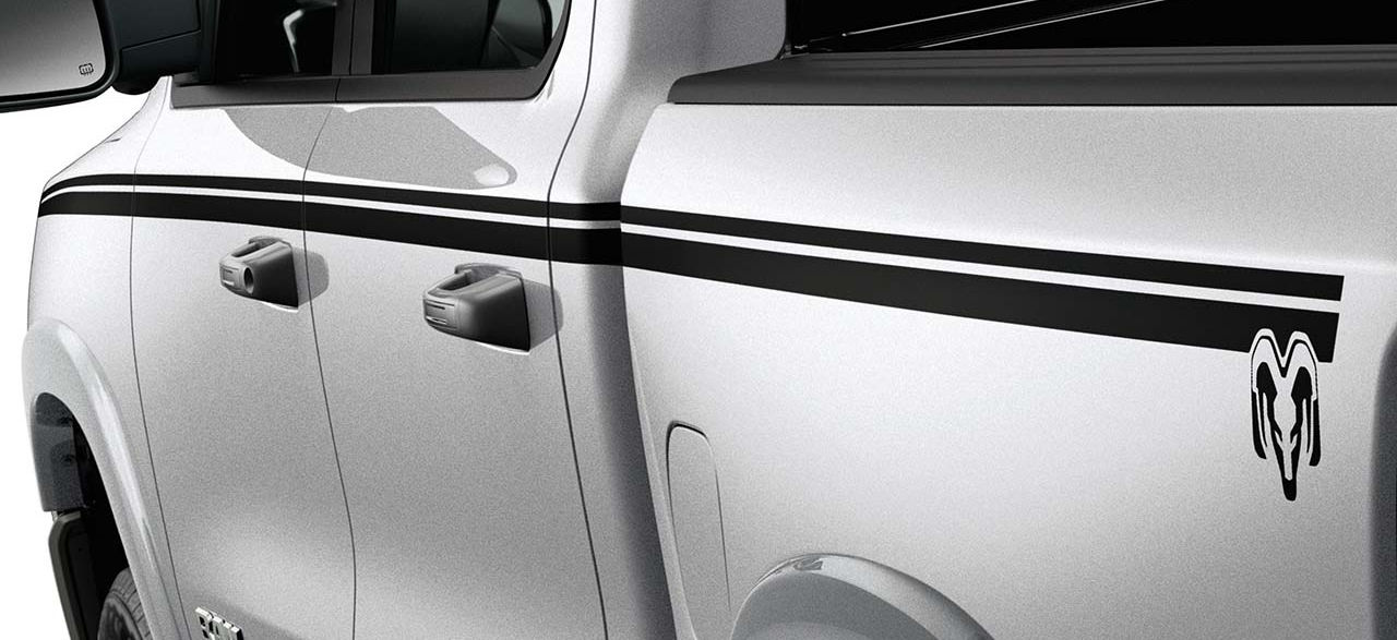 BLACK metallic bodyside graphic