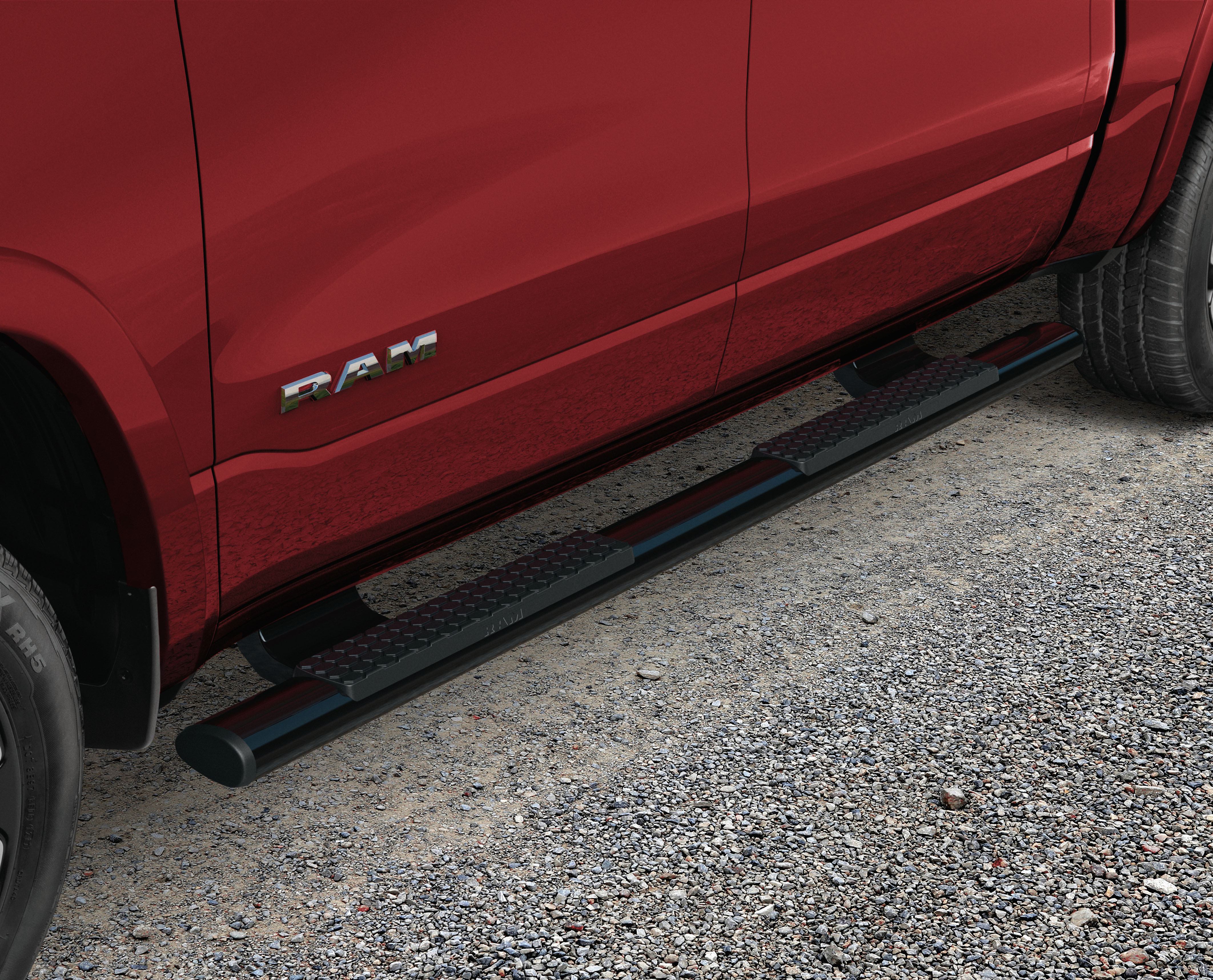 black tubular side step