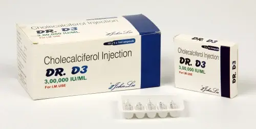 Cholecalciferol (Vitamin D3) Injection – 300,000 IU/ml – 1ml Ampoules (Pack of 5