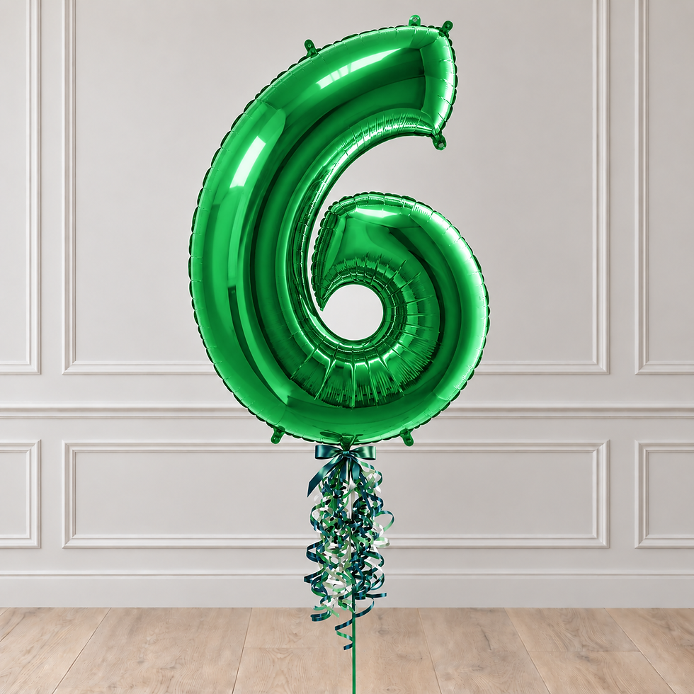 Thumbnail: Green Foil Number Balloons (0-9) 40"
