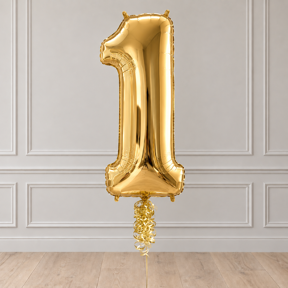 Thumbnail: Gold Foil Number Balloons (0-9) 40"