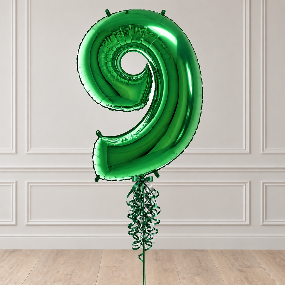 Thumbnail: Green Foil Number Balloons (0-9) 40"