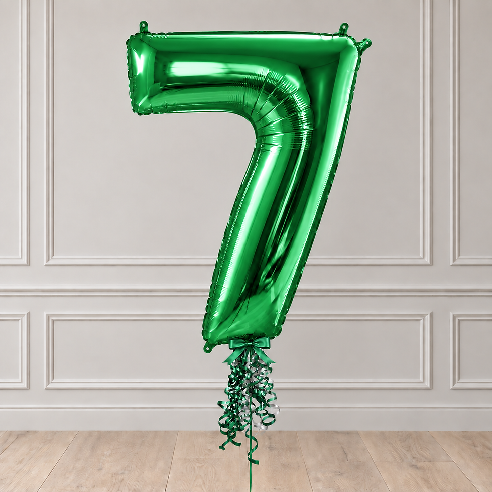 Thumbnail: Green Foil Number Balloons (0-9) 40"