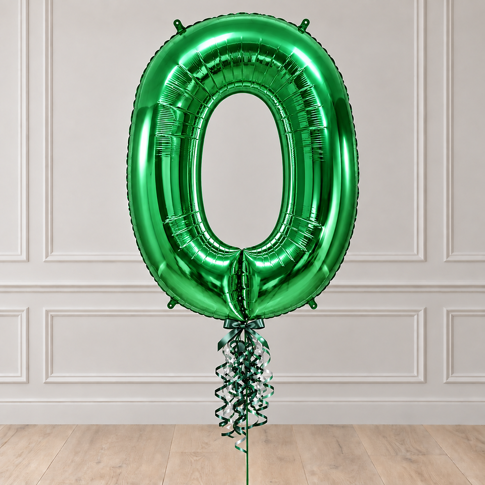 Thumbnail: Green Foil Number Balloons (0-9) 40"