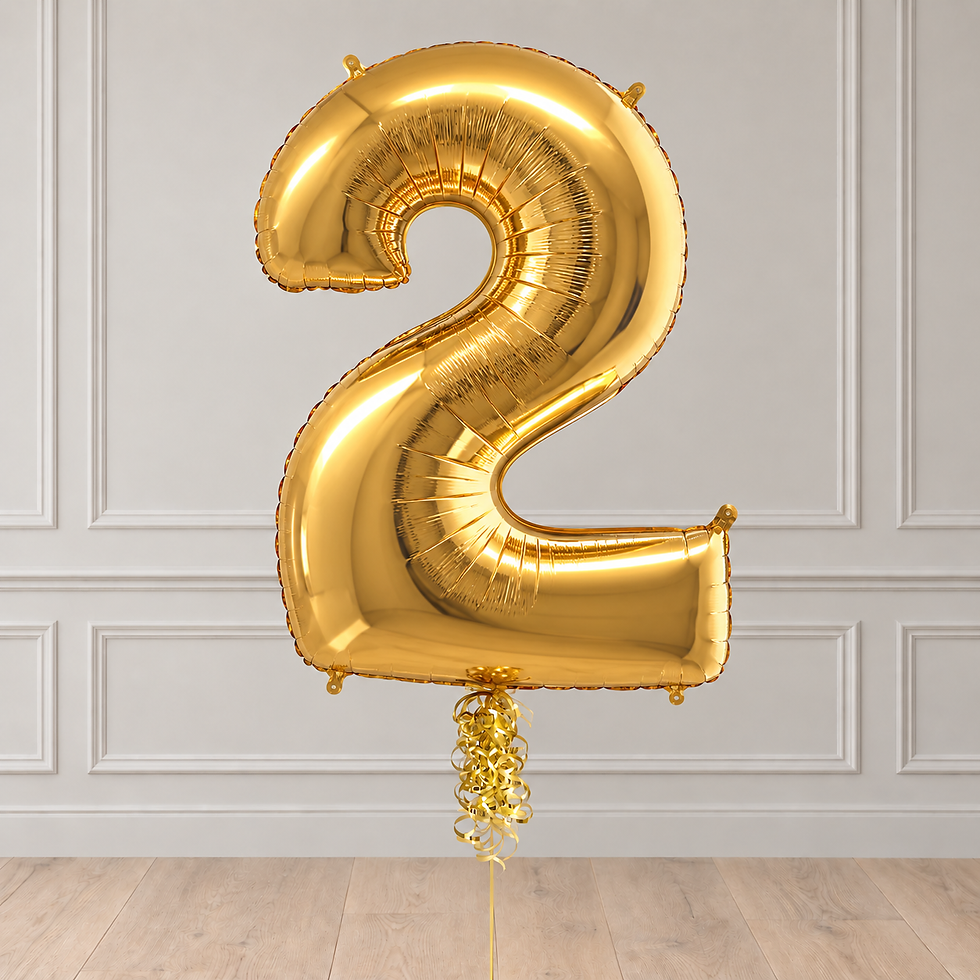 Thumbnail: Gold Foil Number Balloons (0-9) 40"