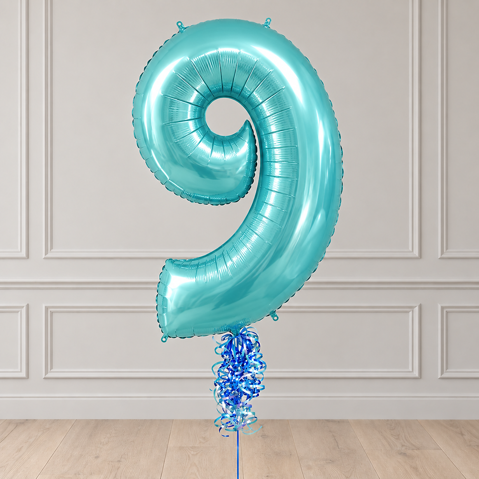 Thumbnail: Pastel Blue Foil Number Balloons (0-9) 40"