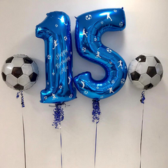 Football Themed Sapphire Blue 1