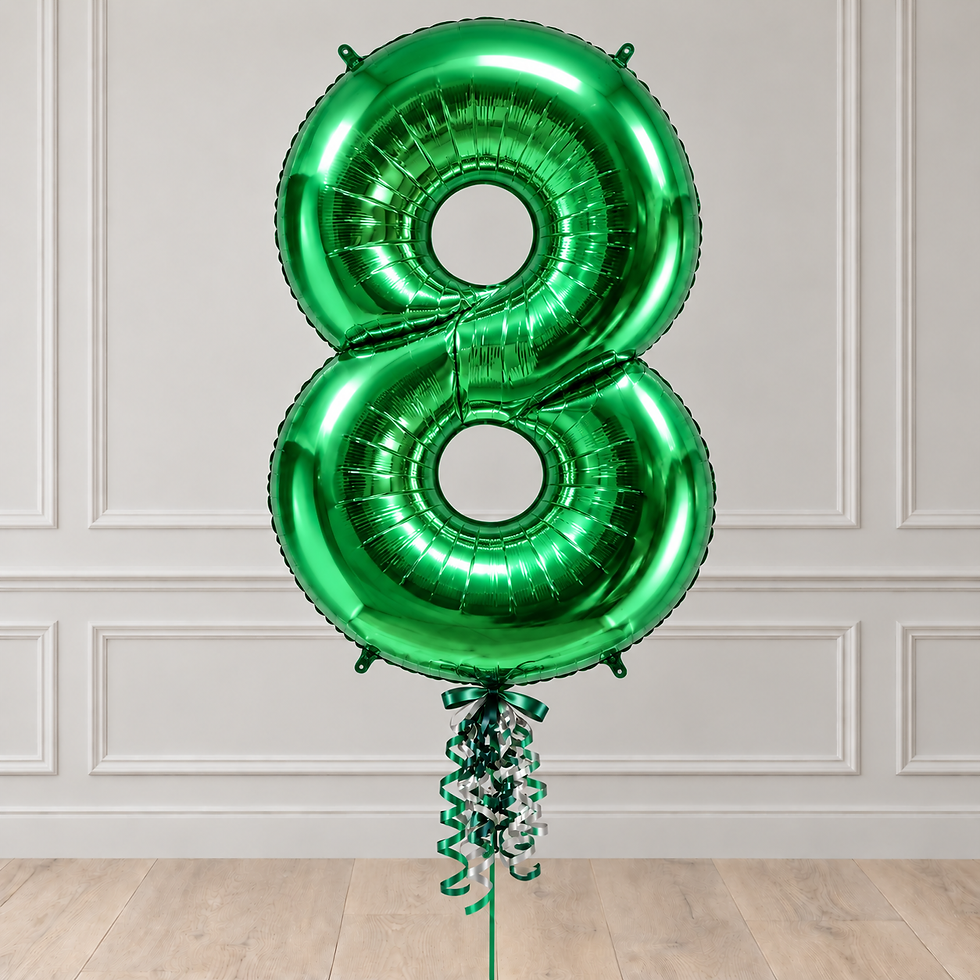 Thumbnail: Green Foil Number Balloons (0-9) 40"
