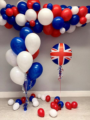 Jubilee Balloons, Berkshire Balloons, Union Jack Balloons