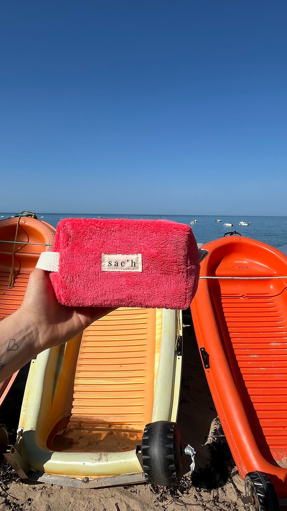 Miniature : Trousse de toilette - Éponge corail