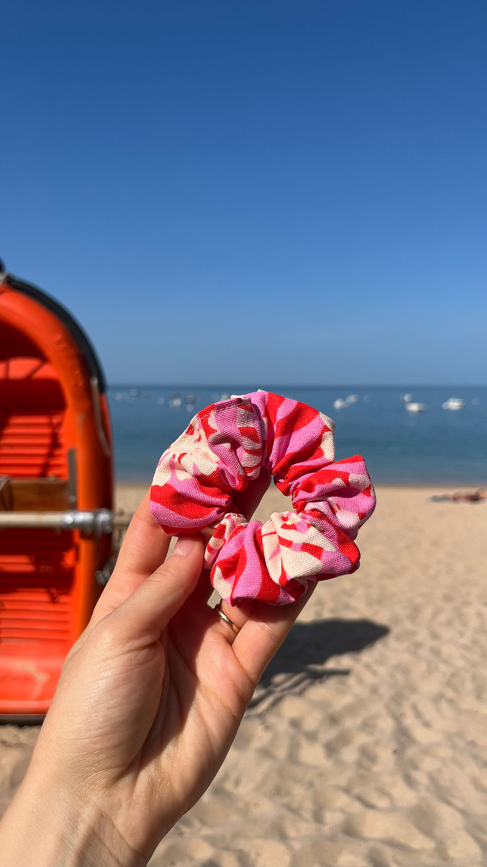 Miniature : Chouchou motif floral 60's
