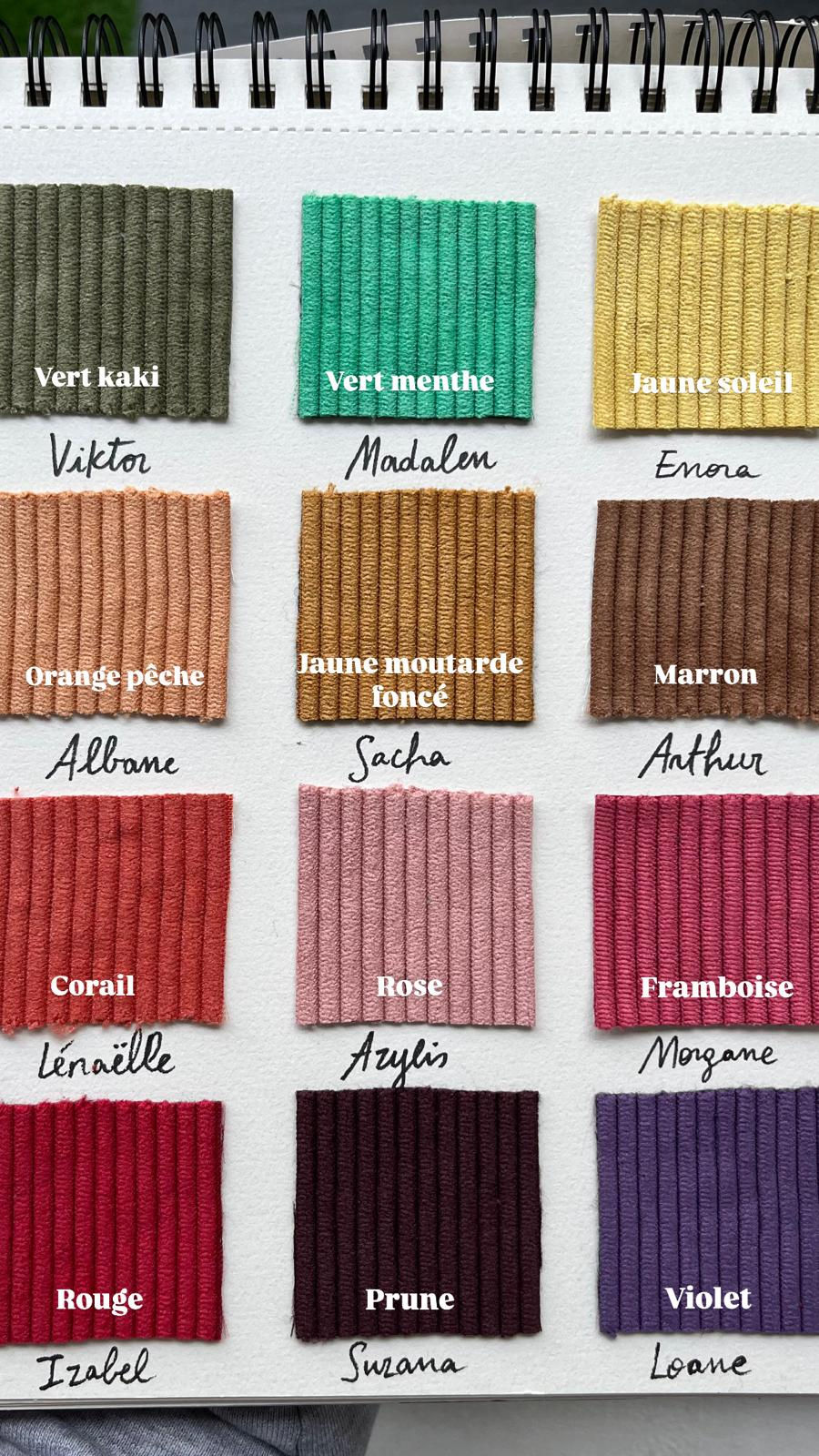 Miniature : Trousse de toilette velours cotêlé - KREIZ (moyenne)