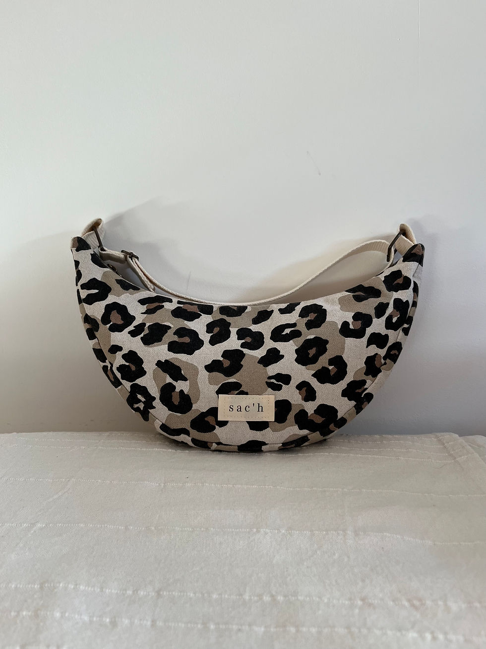 Miniature : Sac banane demi-lune ~ Coton et Velours côtelé 