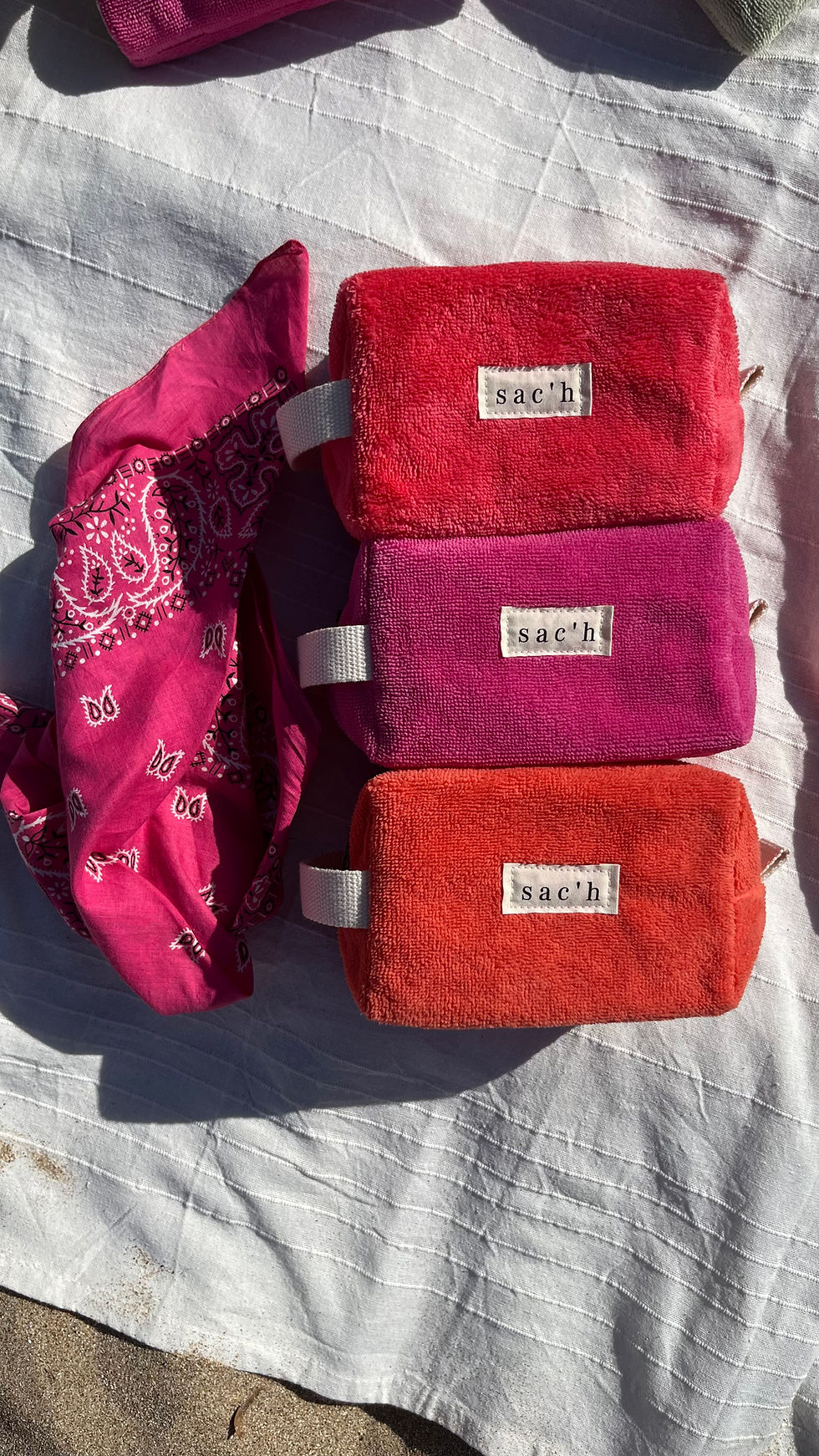 Miniature : Trousse de toilette - Éponge corail