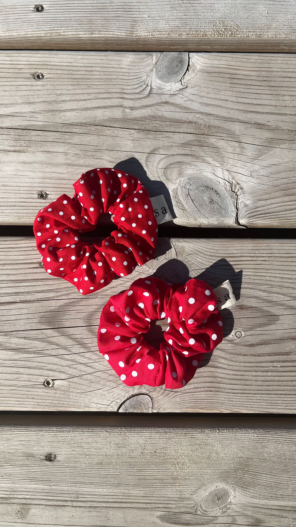 Miniature : Chouchou pois - Rouge foncé et blanc
