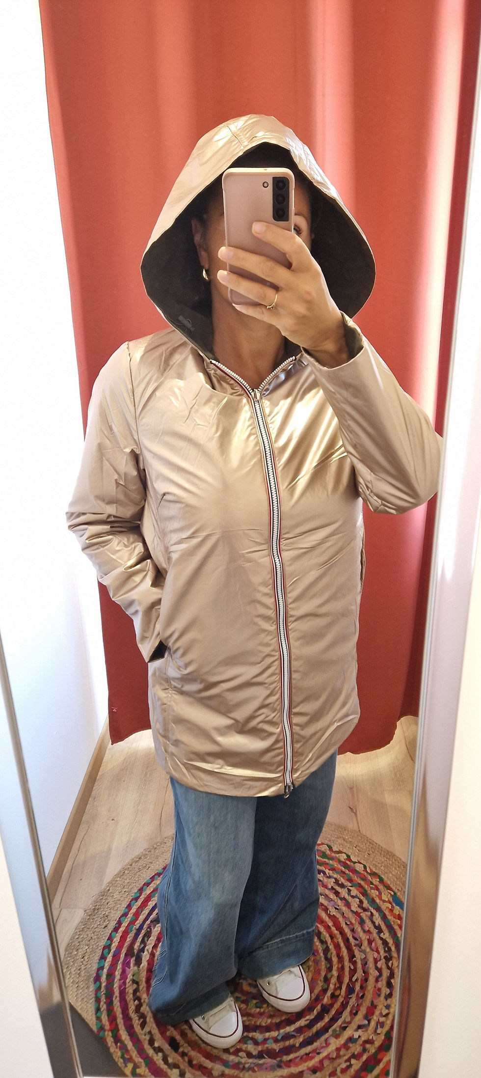 Miniature : Parka kaki réversible 