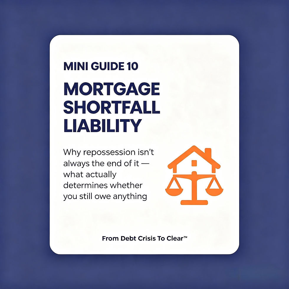 Mortgage Shortfall Liability