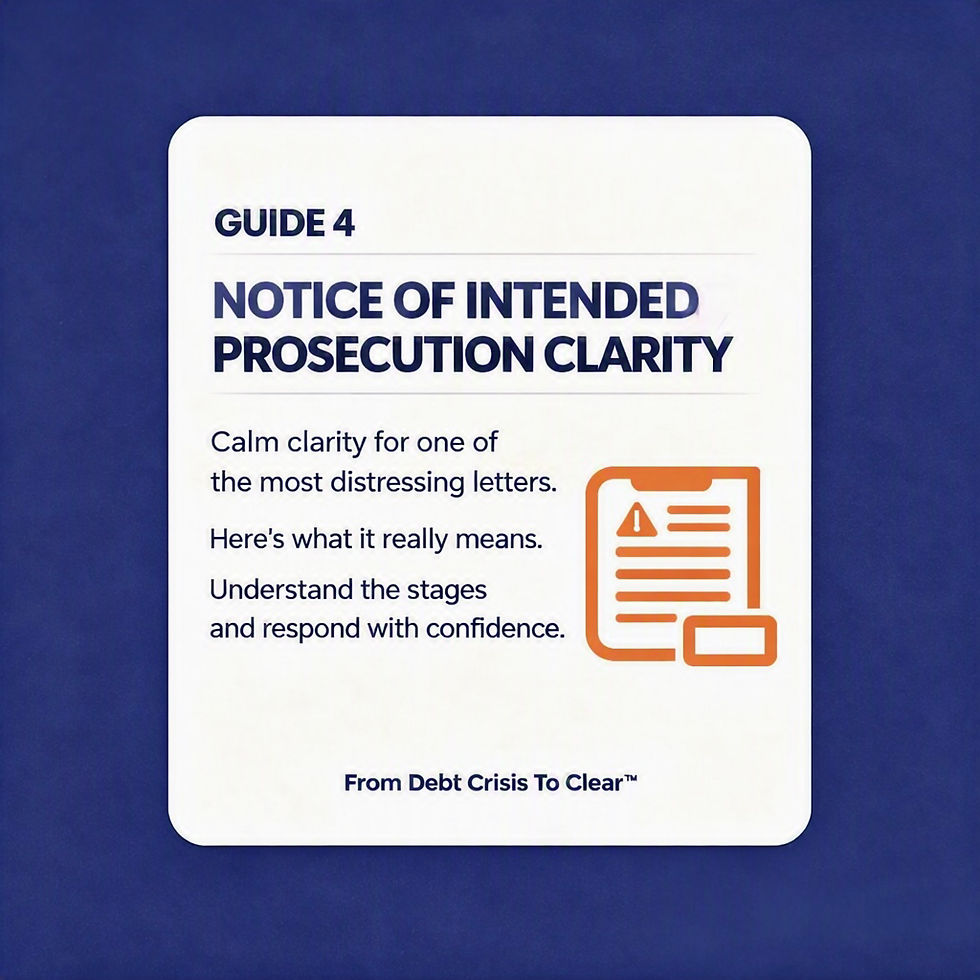 Notice of Intended Prosecution Statutory Mini Guide
