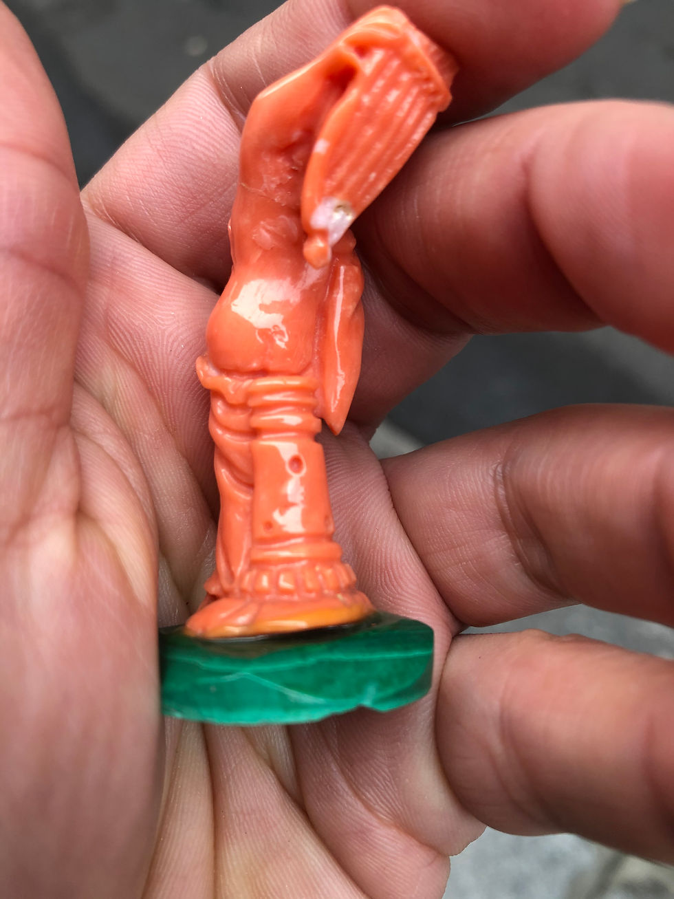 Thumbnail: ANTIQUE ITALIAN CORAL STATUE