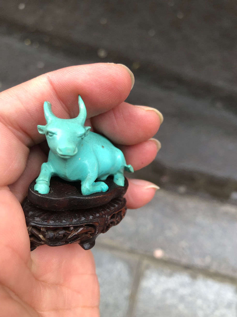 Thumbnail: ANTIQUE TOURQUOISE COW