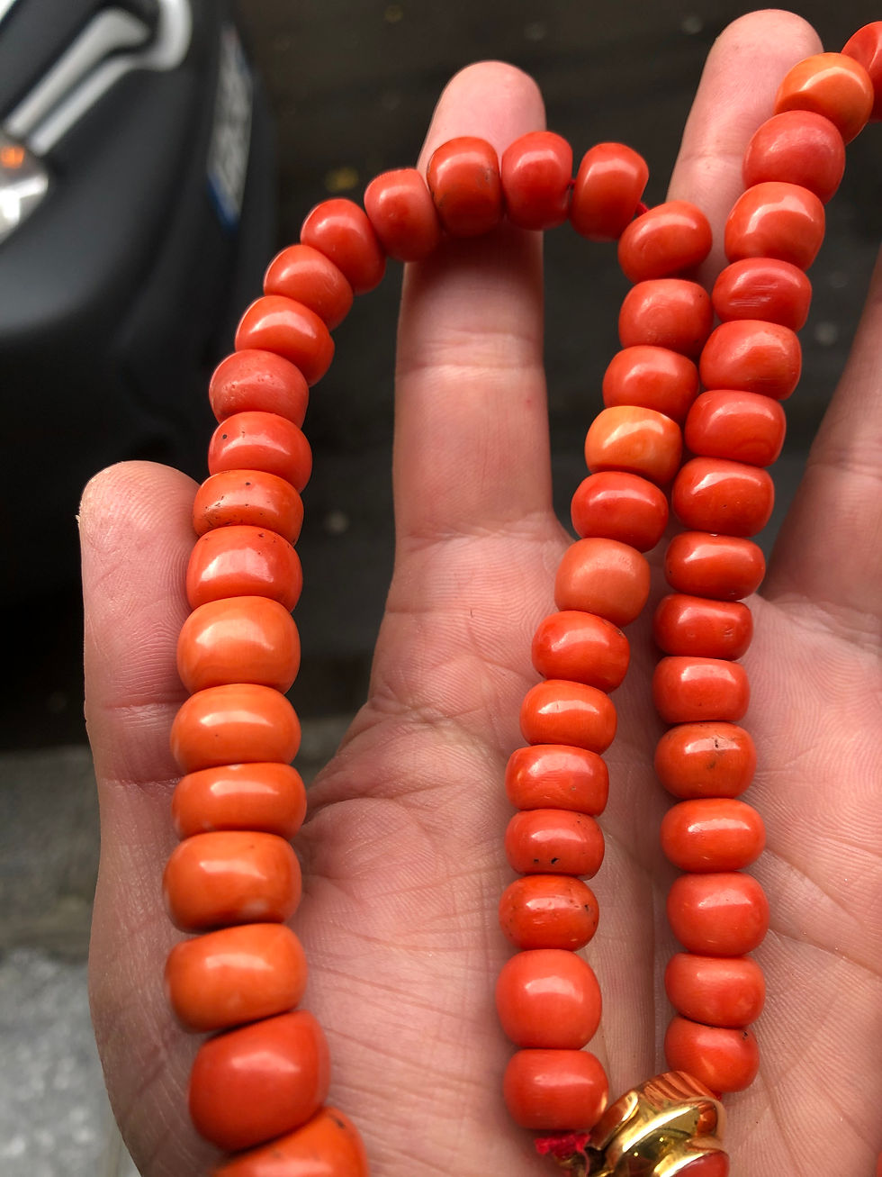 Thumbnail: Antique Coral necklace 164 Gram