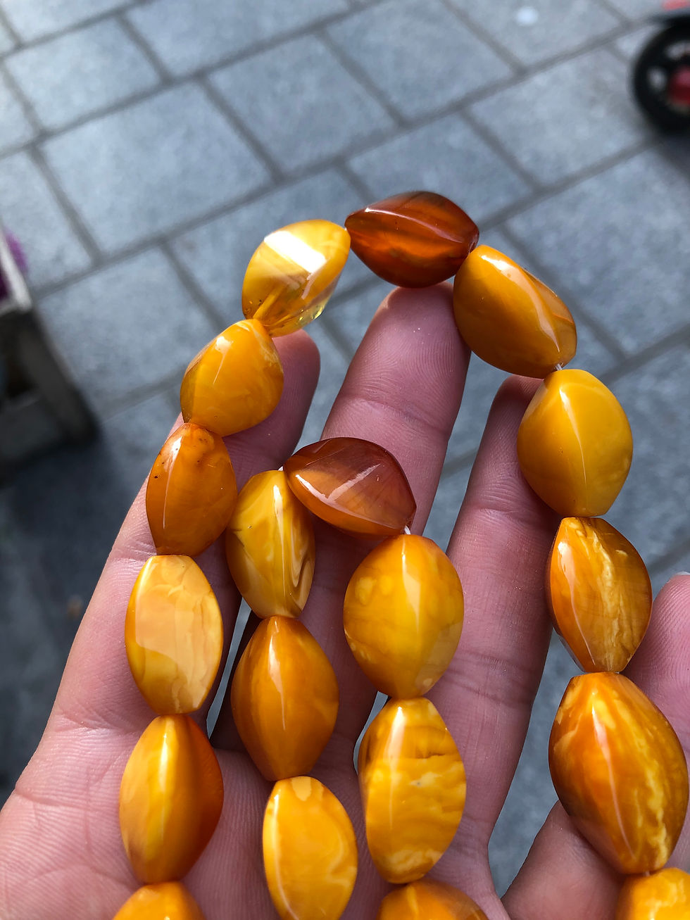 Thumbnail: BUTTERSCOTCH AMBER NECKLACE 40 GRAM