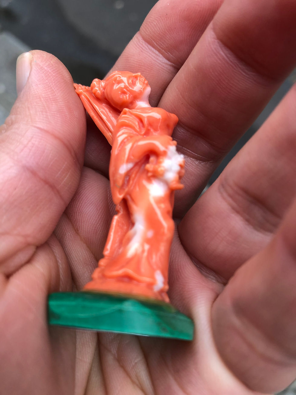 Thumbnail: ANTIQUE ITALIAN CORAL STATUE
