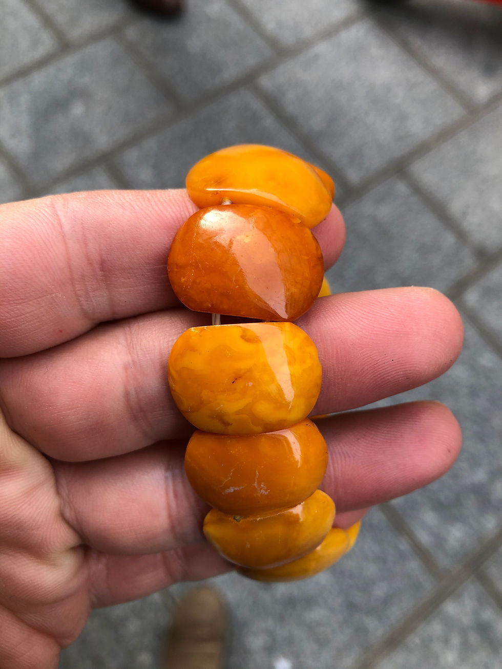 Thumbnail: Butterscotch amber bracelet 17.5 Gram