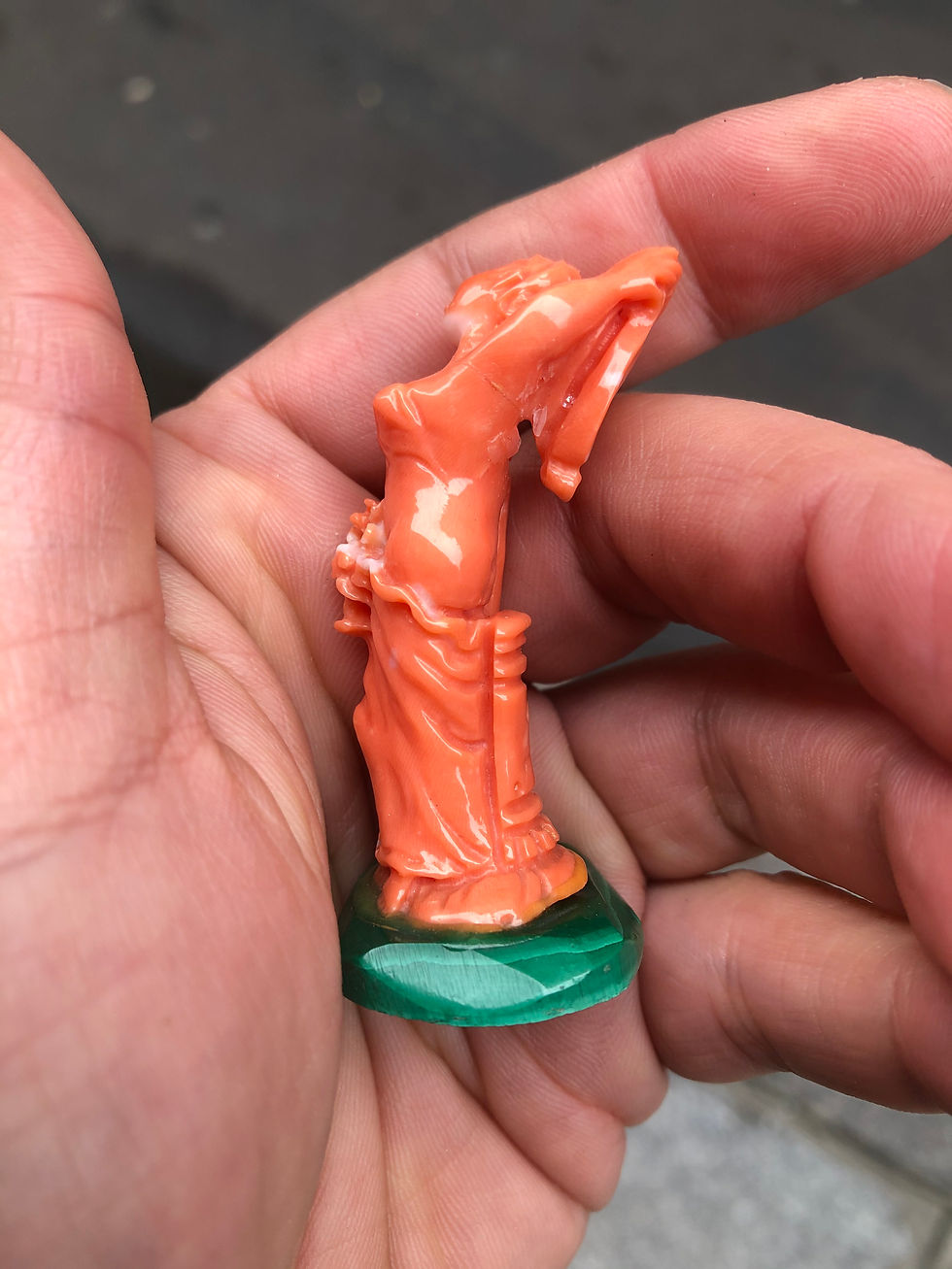 Thumbnail: ANTIQUE ITALIAN CORAL STATUE