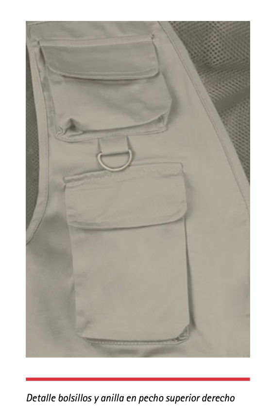 Miniatura: Tallas Grandes Chaleco Multibolsillos