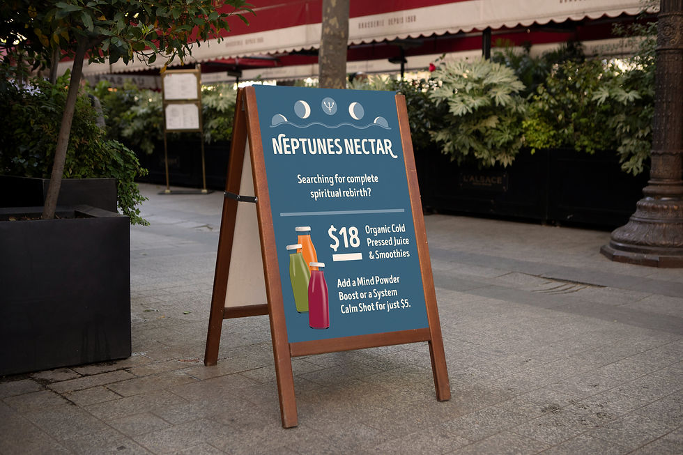 Organic Hand Pressed Juicery Exterior Signage