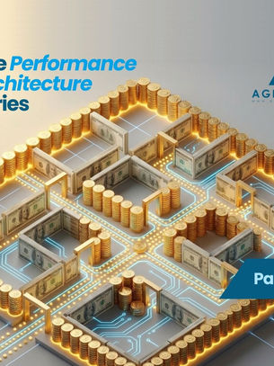 A conceptual architectural blueprint where the structural walls are built from columns of gold coins, illustrating how capital architecture determines the organisation's strategic possibilities.