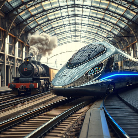 Concept image showing the contrast between past optimisation and future opportunity - symbolising the need to invest in innovation before it’s too late.
