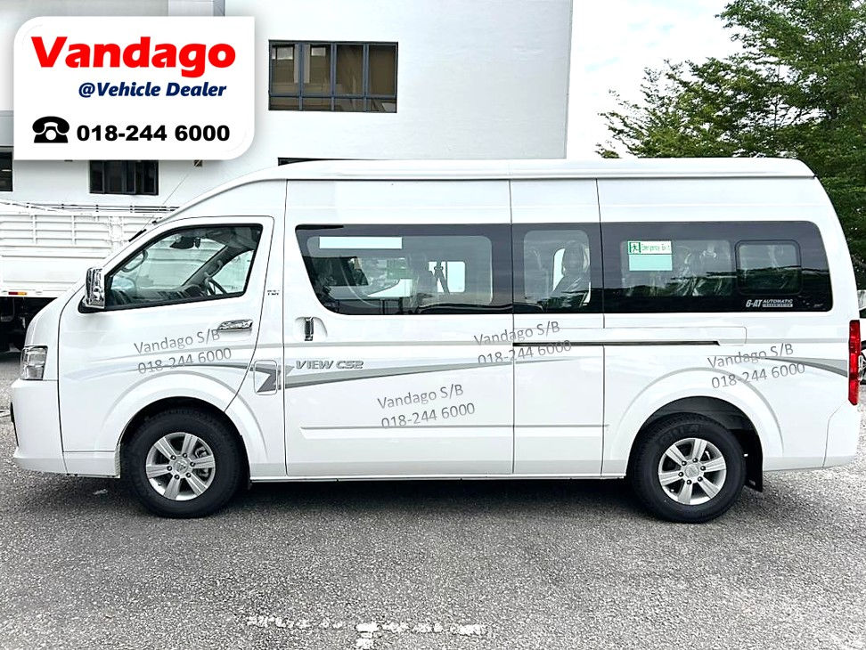 Foton Van: Van Penumpang 14 Seater (High Roof) – Foton View CS2 2.0cc Window Van 