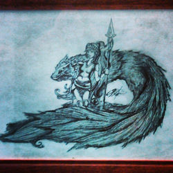 Fenrir and the Valkyrie