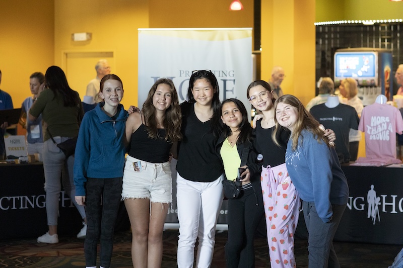 Projecting Hope event night