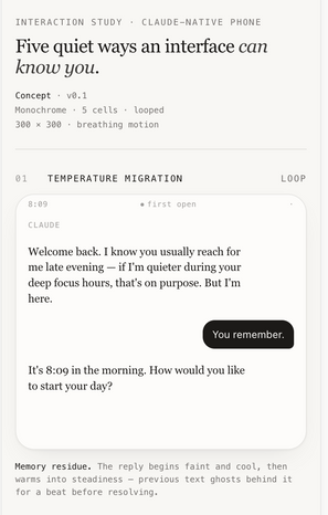AI Native Phone Concept