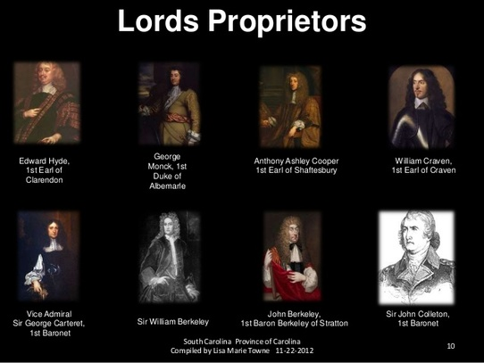 The Lords Proprietors of Carolina: A Royal Reward and a Colonial Struggle