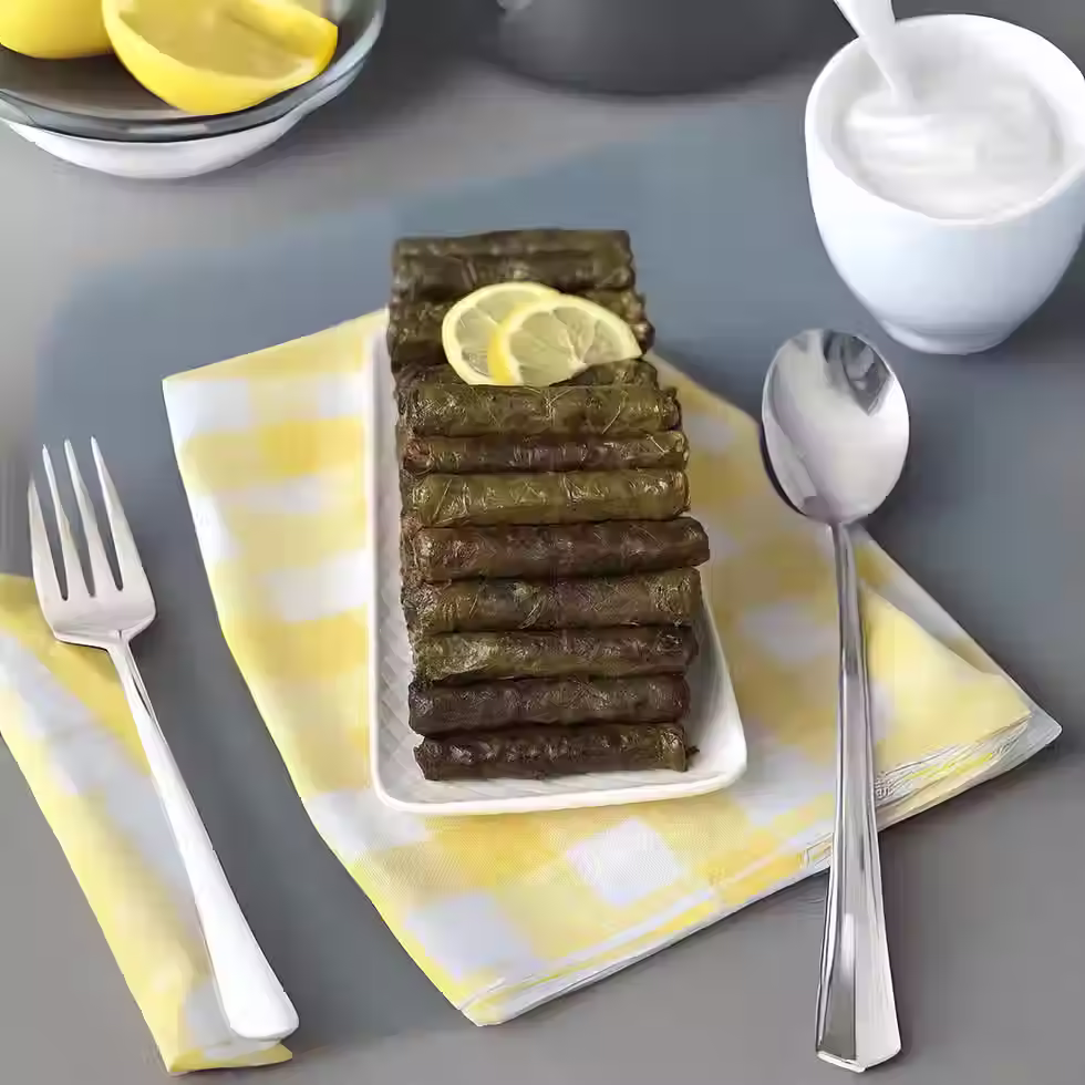 Thumbnail: Handcrafted Turkish Stuffed Grape Leaves (Dolma): Vegan Mediterranean Appetizer