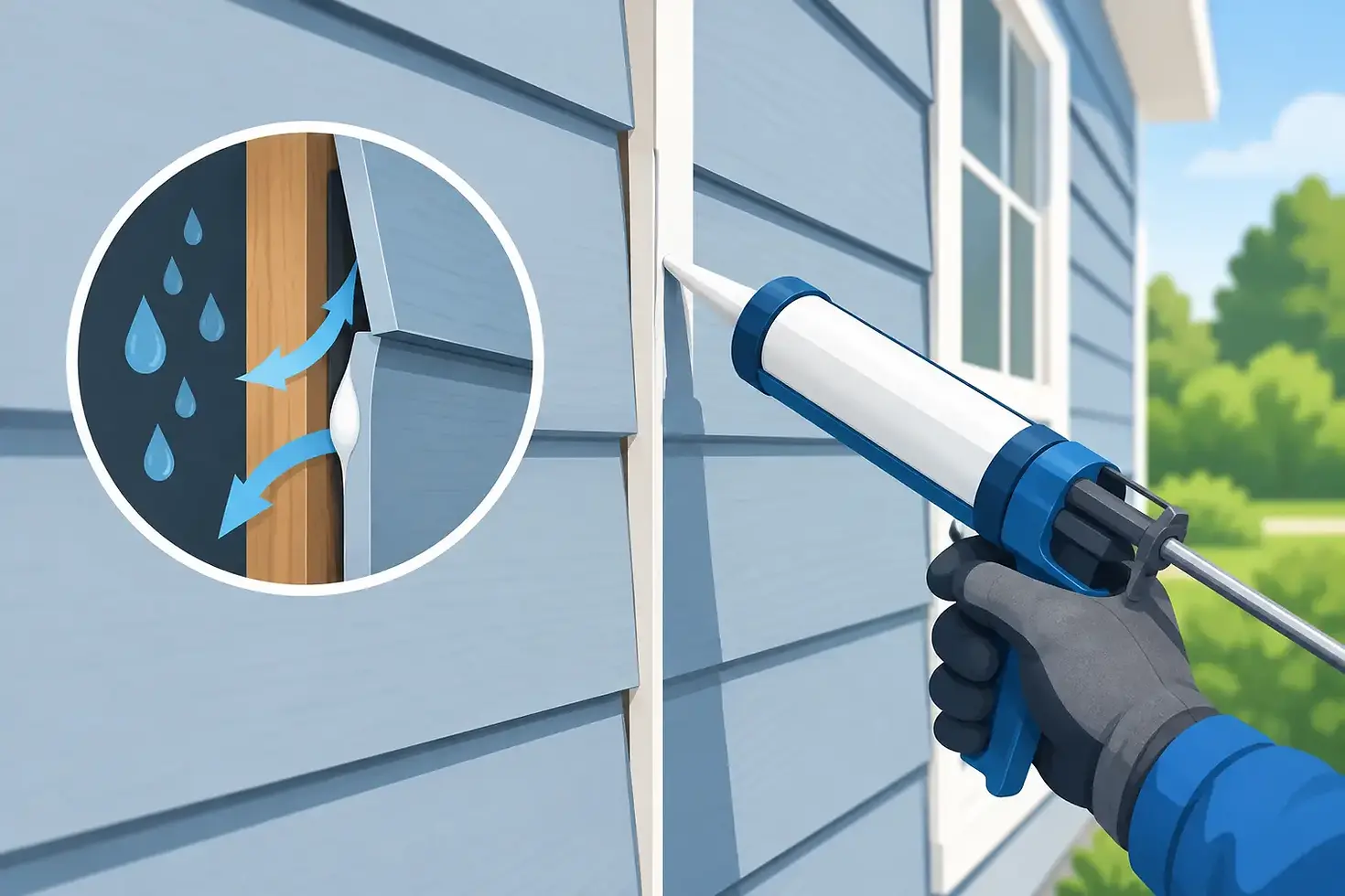 How to Seal Siding Gaps Without Trapping Water