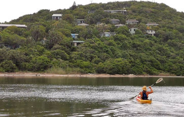 Canoeing on the Cintsa lagoon