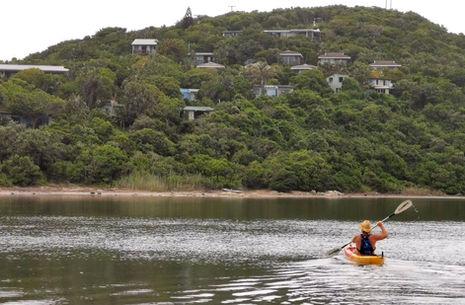 Canoeing on the Cintsa lagoon