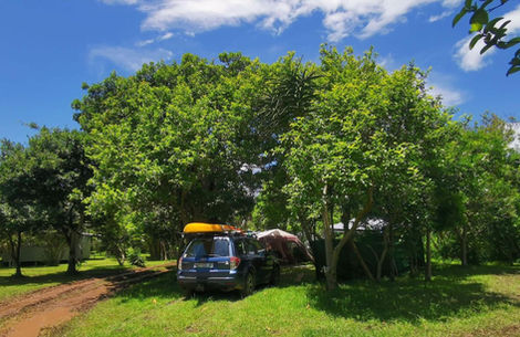 Camping at Buccaneers on the Beach