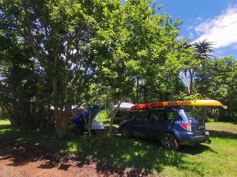 Camping at Buccaneers on the Beach